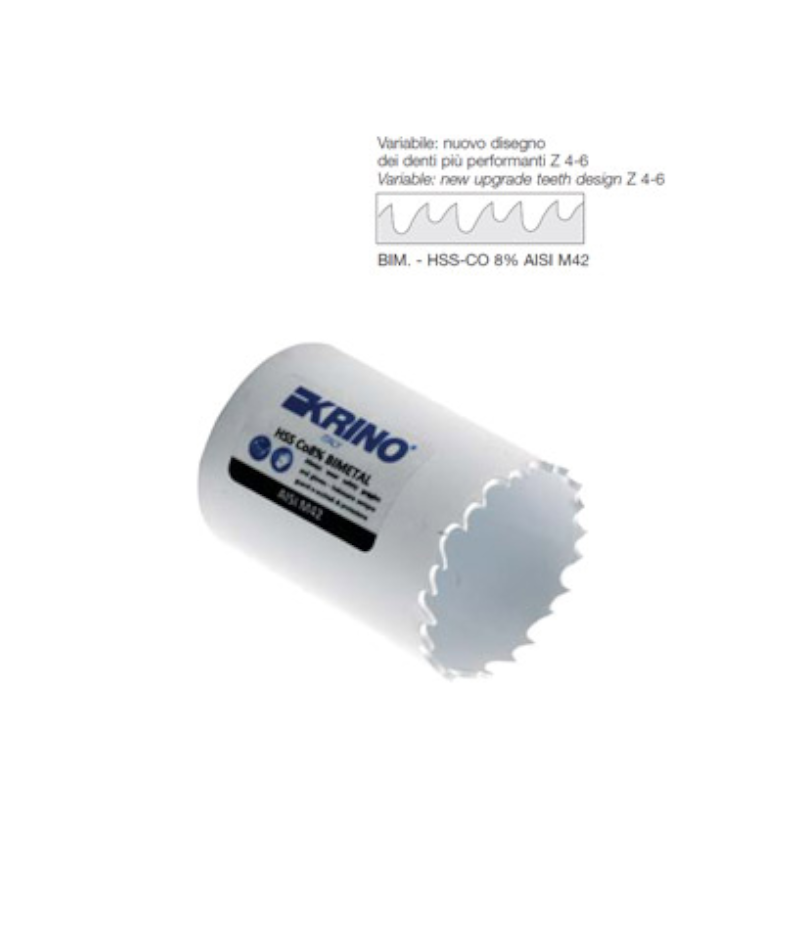 Seghe a tazza HSSco8%